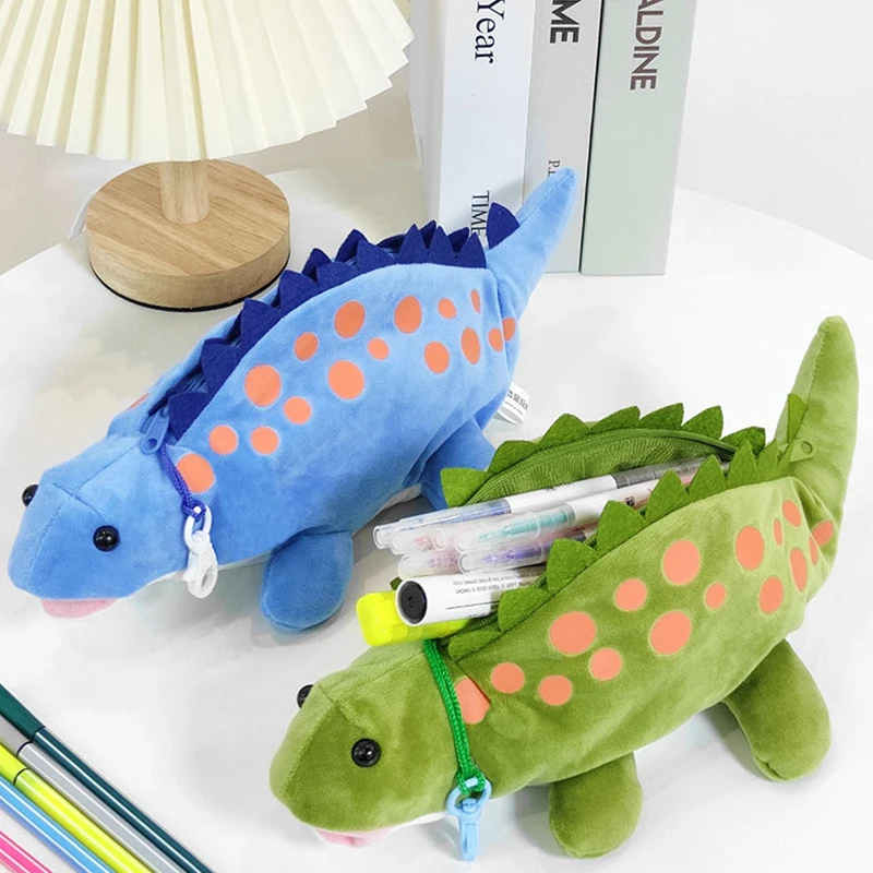 

Dinosaurs Plush Pencil Case Pen Case School Supplies Estuche Escolar Pencilcase Trousse Scolaire Kawaii Stationery Pencil Pouch