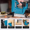 Hormy 18V Rechargeable Lithium Battery Nail Gun F30 Type Gold Gun Nozzle Wireless Woodworking Nail Tool For Makita 18V battery 3