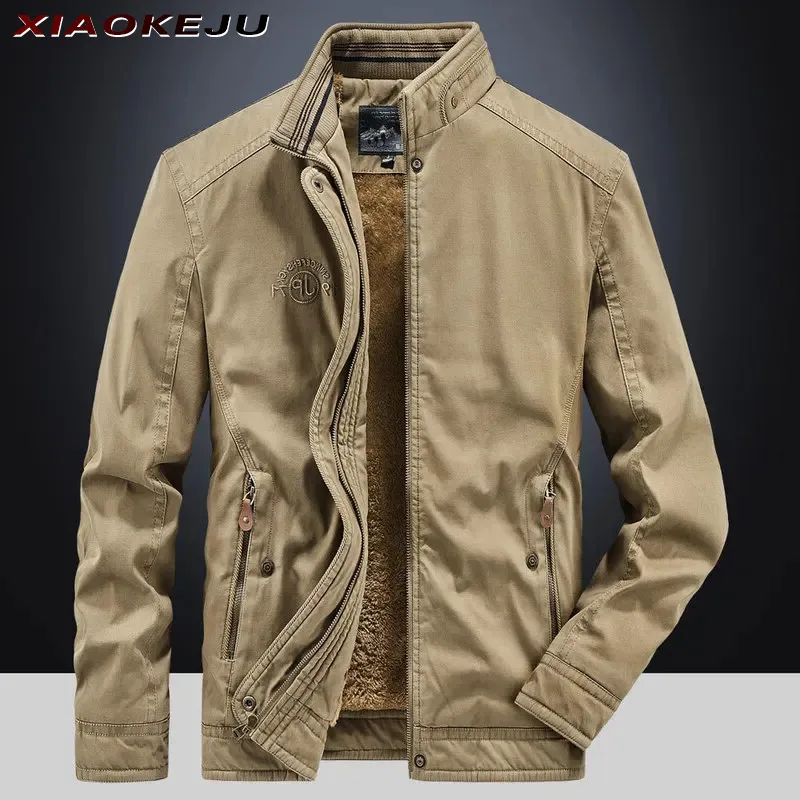 Fashion Casual Jacket Men's Cold Jacket Mountaineering Windbreaker Heating Withzipper Military Motorcycle