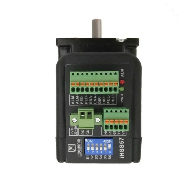 Nema 23 서보 모터 iHSS57-36-10 142Oz-in 1.0Nm57x56mm 20-50v 4.0A 하이브리드 서보 스테퍼 폐쇄 루프 Mot CNC 조각 기계