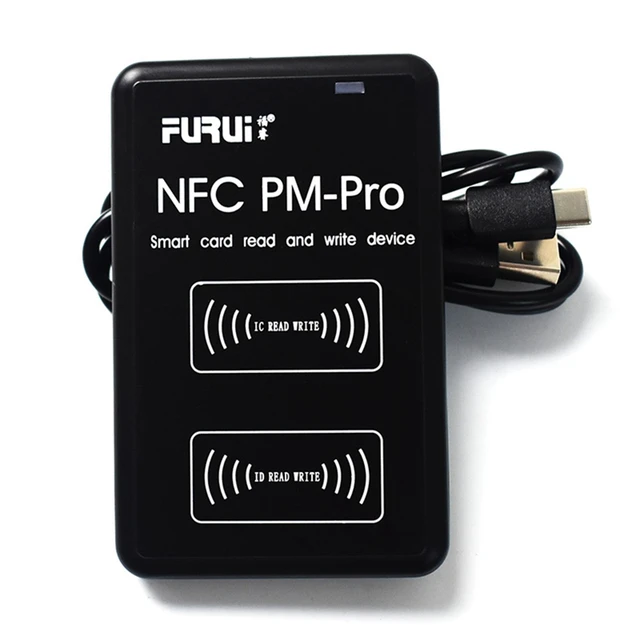 FURUI New PM-Pro RFID IC/ID Copier Duplicator Fob NFC Reader Writer Encrypted Programmer USB UID Copy Card Tag 1