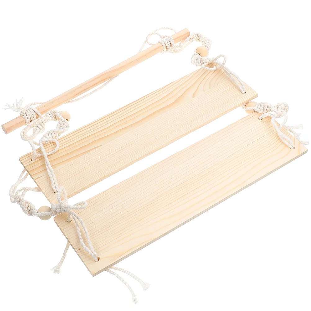 

Wall Bracket Fringe Trim Hanging Bookshelves Cotton Thread Floating Shelf for Home