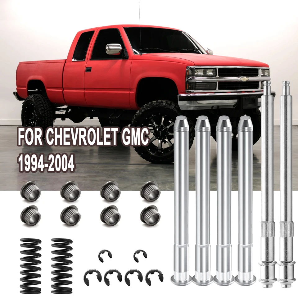 Chrome & Black Interior Door Handle Set – Pair For Chevy S10 S15 Pickup Truck
