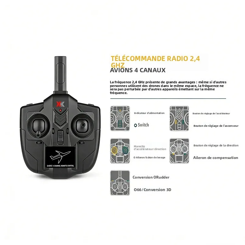 WLtoys A220-P40 Avion RC RTF 2.4G 384mm EPO Prêt à Voler