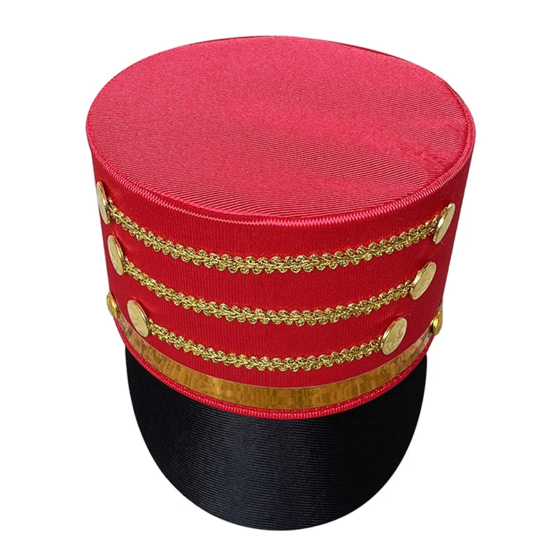 Men Women Majorette Master Soldier Band Hat Cape Costume for Halloween Masquerade Cosplay Show Photography,cosplay hat
