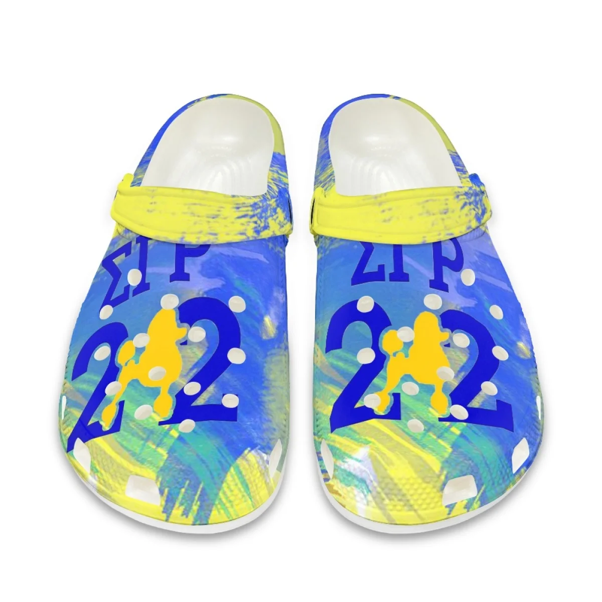 Sigma Gamma Rho Sorority Gift Couples Comfortable Non-slip Flats Hole Girl Slippers New Outdoor Garden Wading Shoes High Quality