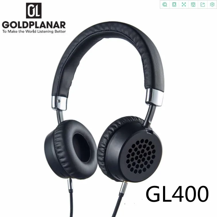 

Gold Planar GL400 GL400C Hifi Music Studio Monitor DJ Studio Planar Magnetic Over Ear Stereo Bass Headset Headphone