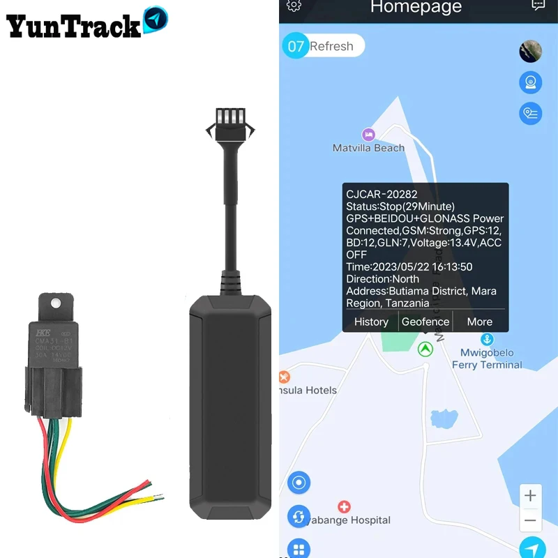 2G mini motorcycle car safety cut oil GPS tracker towed away move ACC status SMS alarm tracking shock call locator free APP gps tracker car tracker