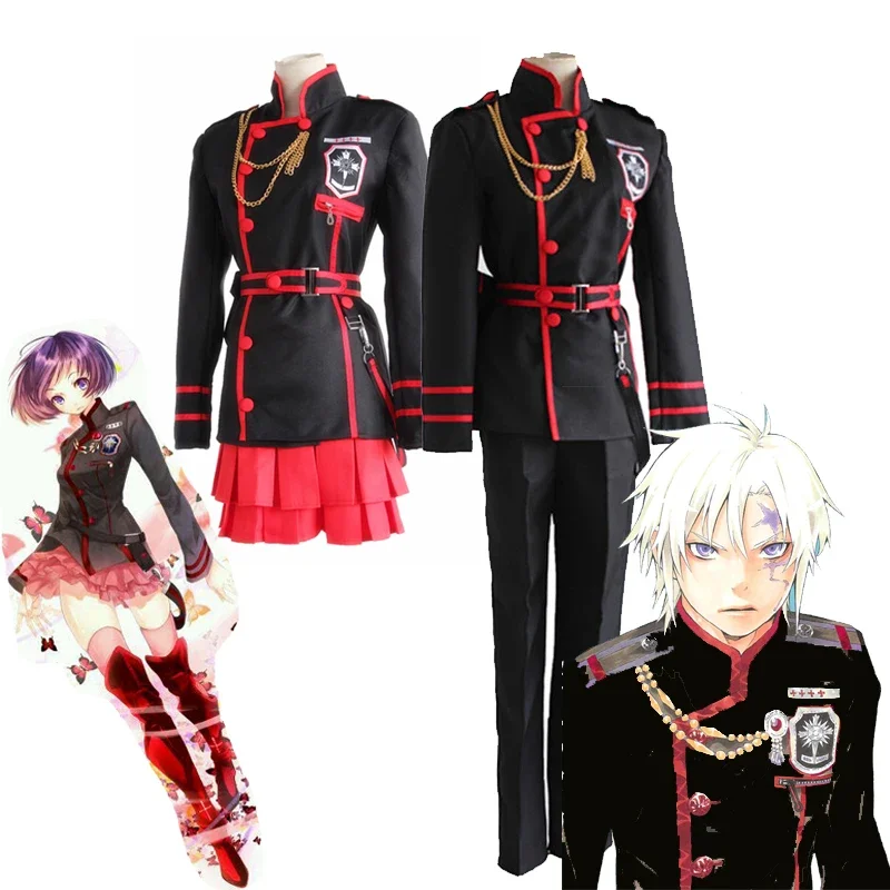 

Костюм для косплея линали Ли Аллен Уокер из Аниме D.Gray-man, черная школьная форма, костюм для костюма, полный комплект, наряд на Хэллоуин