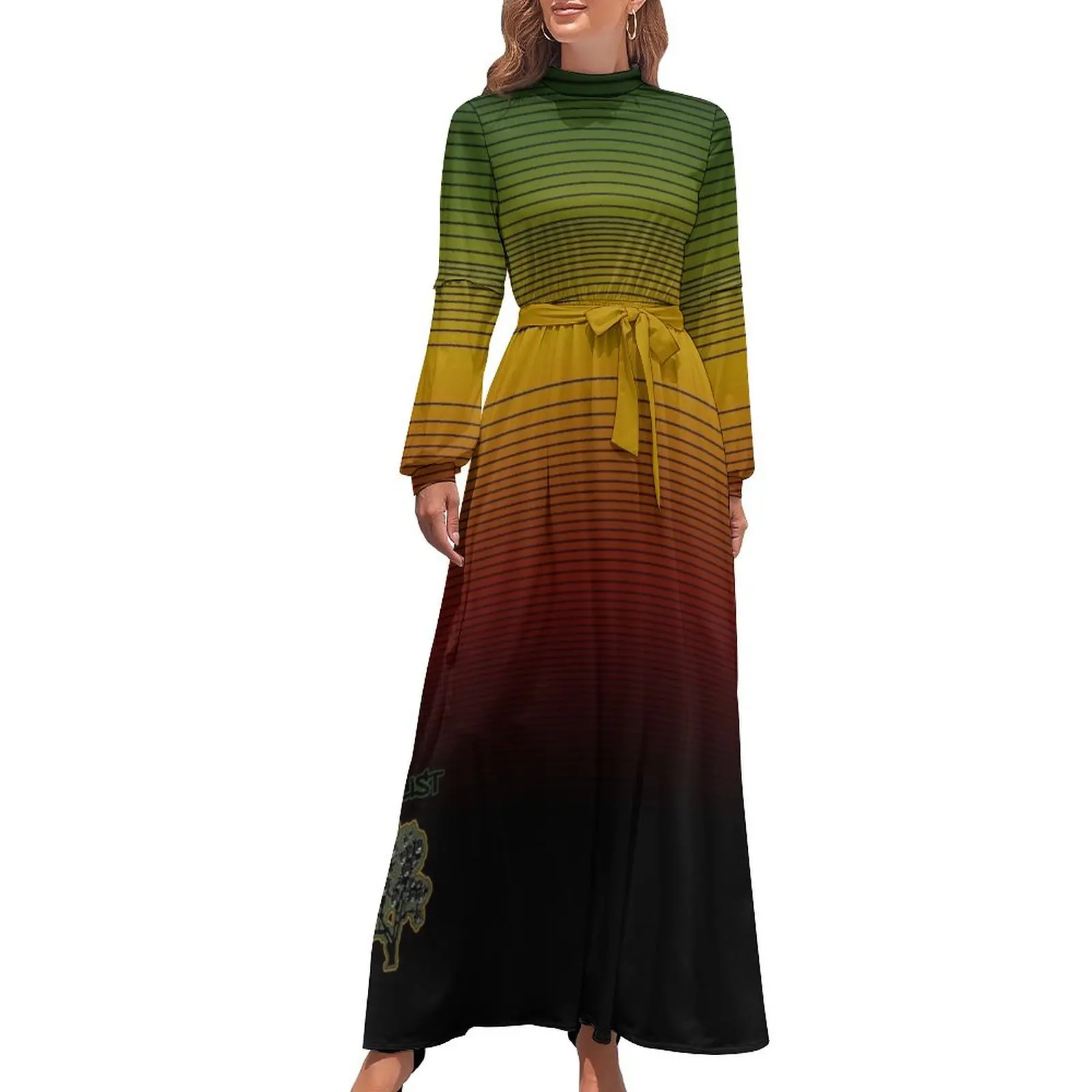 thumbnail image 1 of Vestido largo de árbol de Junglist Vestido de mujer Vestido para mujer Verano Elegante Invitada Boda, 1 of 5