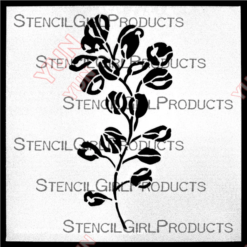 

New Eucalyptus Dry Template Handmade Layered Drawing Template Scrapbook Diy Hot Selling Painting Scrapbook Album Decoration