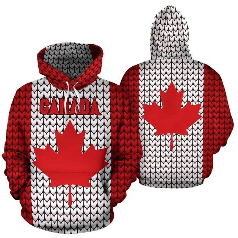 thumbnail image 1 of Sudadera con capucha con estampado 3D de la bandera de Canadá Always In Me para hombre y mujer, sudadera de gran tamaño, moda urbana, sudadera deportiva para niños, ropa Y2k, 1 of 4
