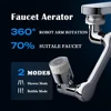 1080° Rotation Faucet Extender Sprayer Head Two-modes Multi-function Faucet Robotic Arm Kitchen Bathroom Accessories 1