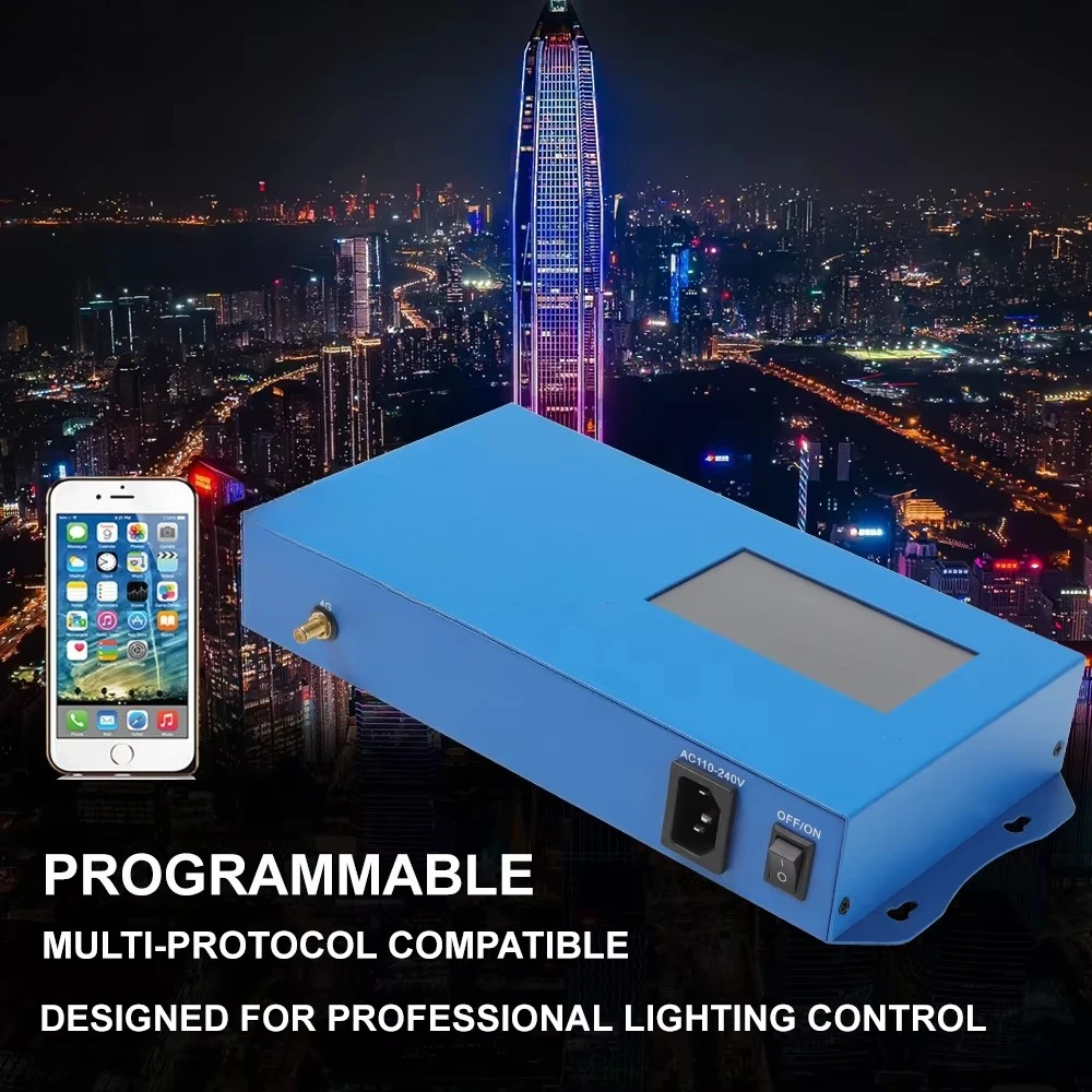 P804 8포트 DMX 512 시리얼 SPI 신호 RDM 디코더 마스터 RGB LED 스트립 라이트 일정 전압 프로그램 프로젝트 컨트롤러