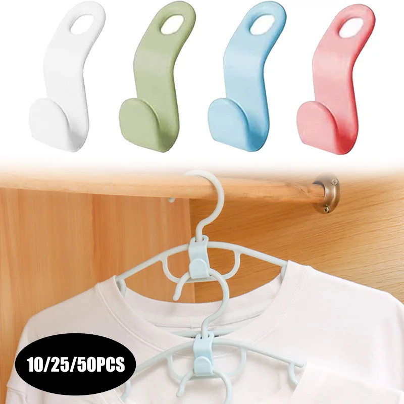 30pcs Stable Hanger Connector Hooks Cascading Clothes Rack Hook