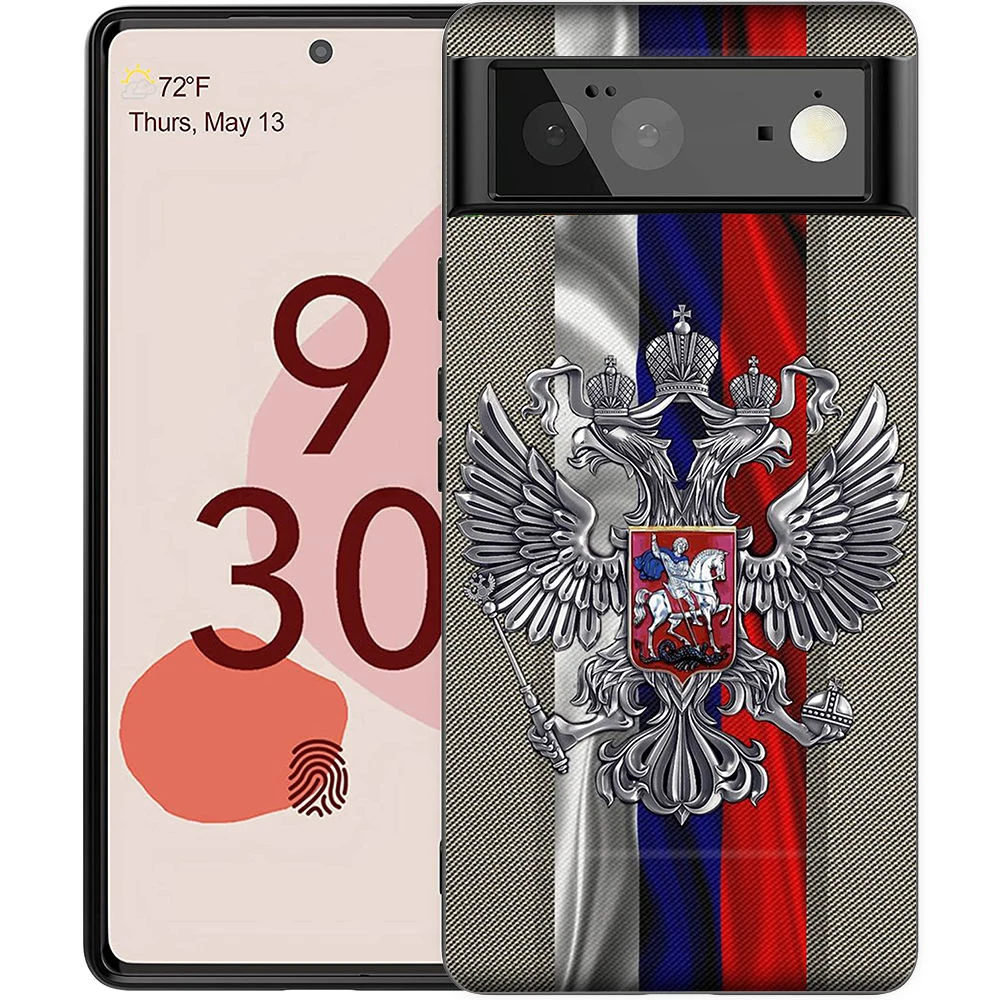 Russian Flag Shockproof Silicone Phone Case - Soft TPU Protective Cover