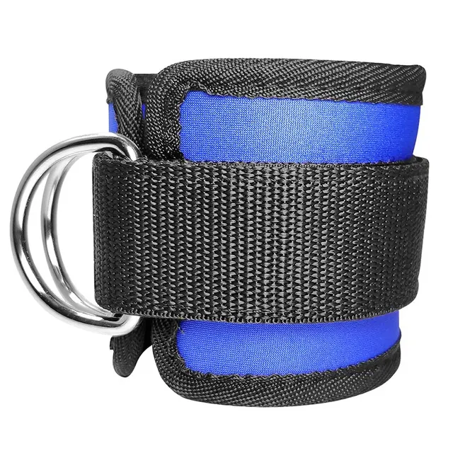 Ankle Straps & Wrist Cuffs For Cable Machines - 5.5mm Neoprene Padded With Large D-Ring