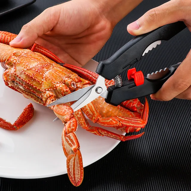 Seafood Tools Multi functional Zinc Alloy Claws Crab Needles Crab Scissors Kitchen Seafood Tools 2