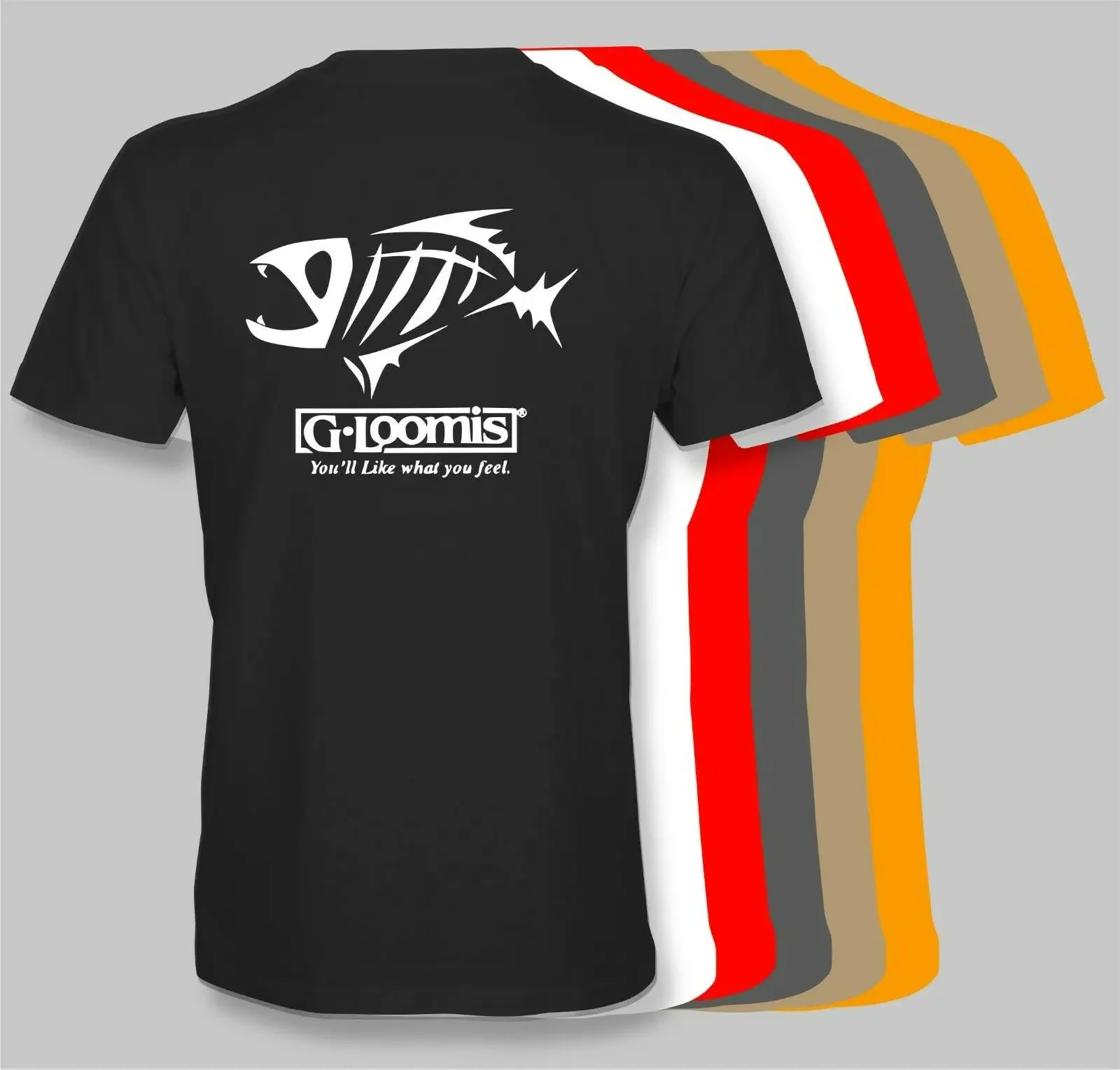 G Loomis Retro T-Shirt-Mulinello Da Pesca Trota Pesce Gatto