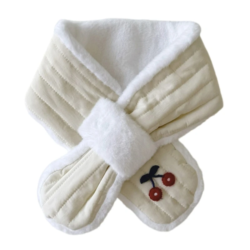 Autumn Winter Kids Scarf Cartoon Warm Neckerchief/Neck Hanging Gloves for Baby Girls Boys Comfortable Cosy Neck Scarf