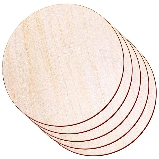 12/24/36 Pack Round Wood Circles Signs 12 Inch Unfinished Wooden