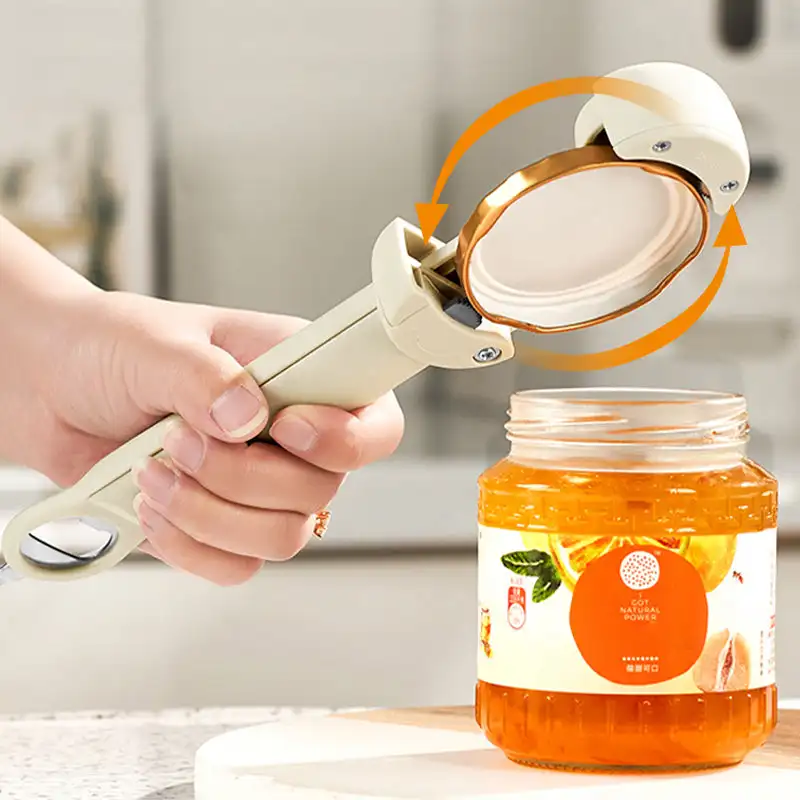 Multifunctional Retractable Bottle Opener Stainless Steel Can Opener Diam2.5-9.5cmAdjustable Lid Wine Beer Opener Kitchen Gadget_voghion.com