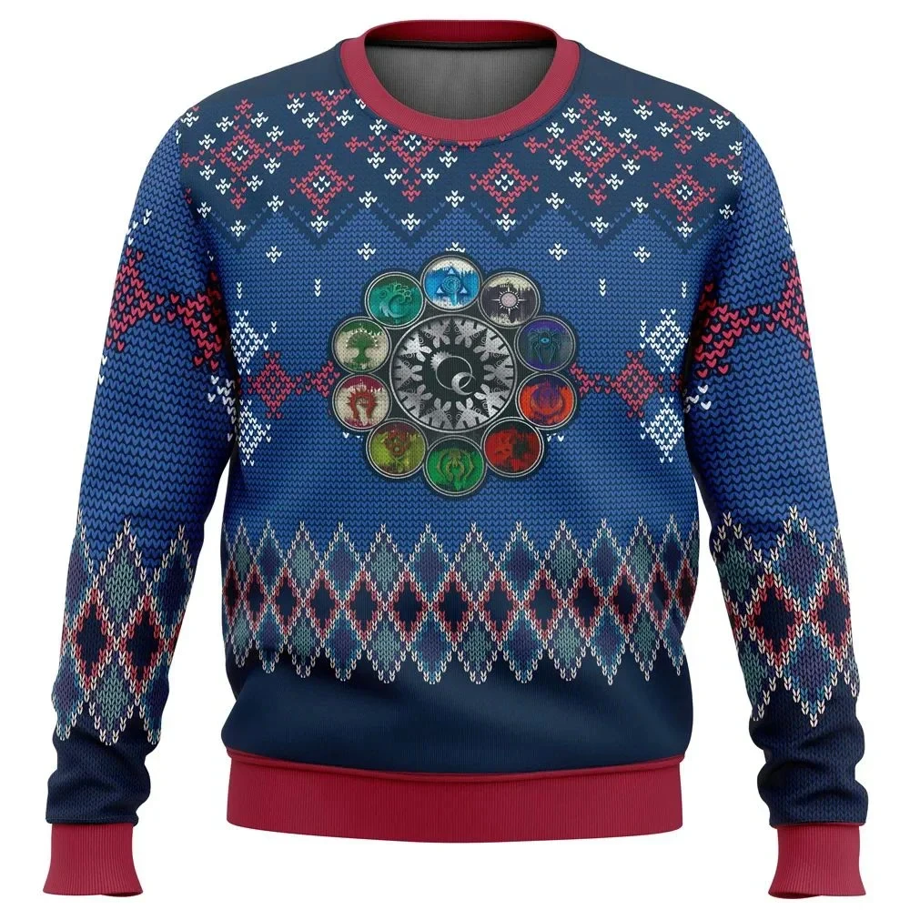 thumbnail image 1 of Suéter para hombre, sudadera 3D, ropa de otoño e invierno más vendida, suéter feo de Navidad de Magic The Gathering, regalo de Santa Claus, 1 of 4