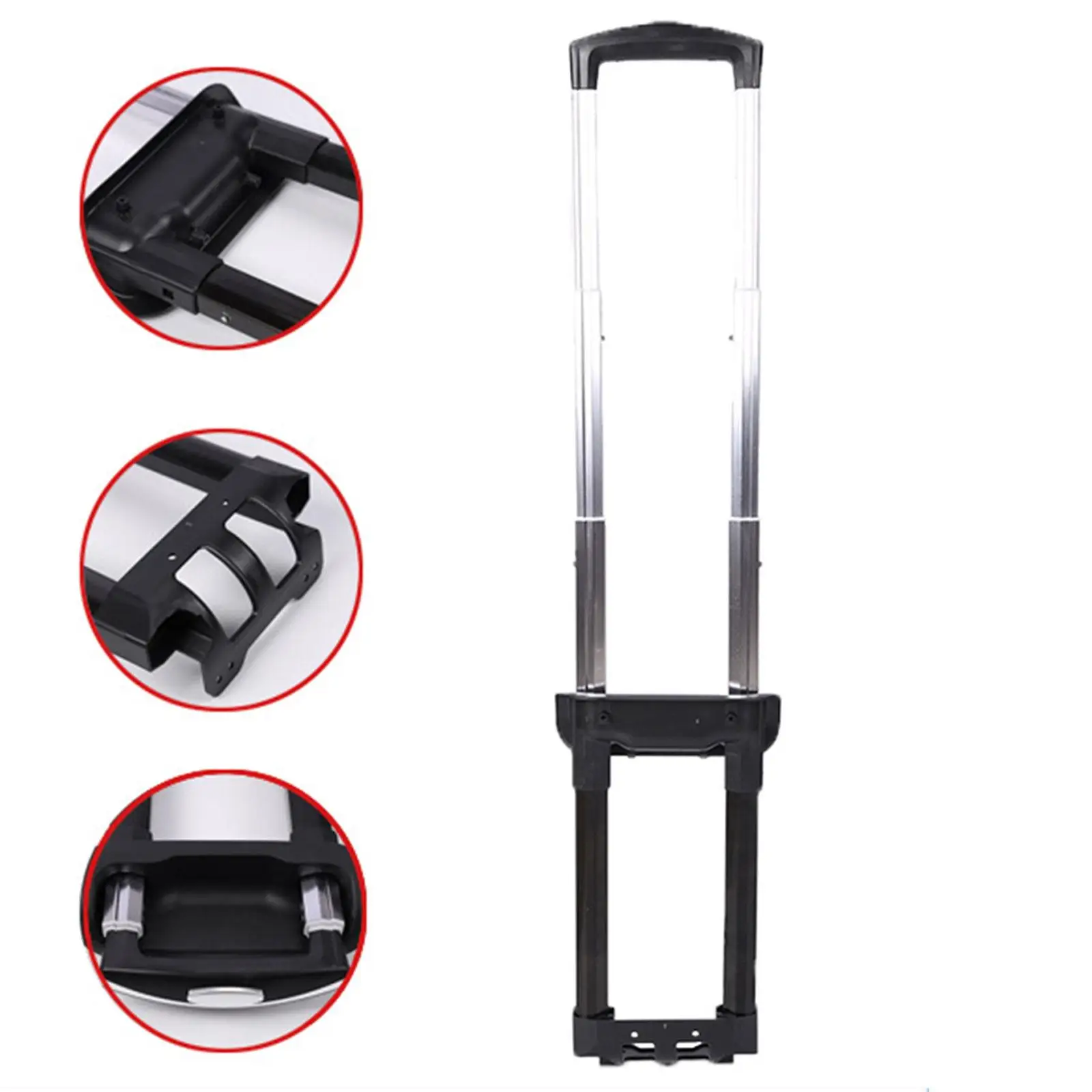 Suitcase Telescopic Handle, Travel Luggage Durable Iron Spare Parts Suitcase Pull Out Rod Spare,Telescoping Travel Case Parts