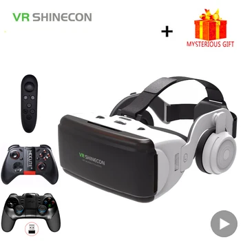 VR Shinecon Casque Casco Occhiali 3D Realtà virtuale per smartphone Smart Phone Cuffie Occhiali Binocolo Videogioco Obiettivo Wirth