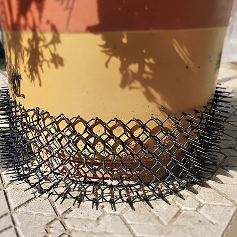 1pc Garden Cat Scat Repellent Mat Prickle Strips Anti Cat Net Spike Deterrent Keep Dog Away Digging Climbing Pets Supplie cat scat mat