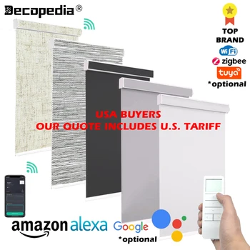 Smart Motorized Blackout Roller Blinds 1