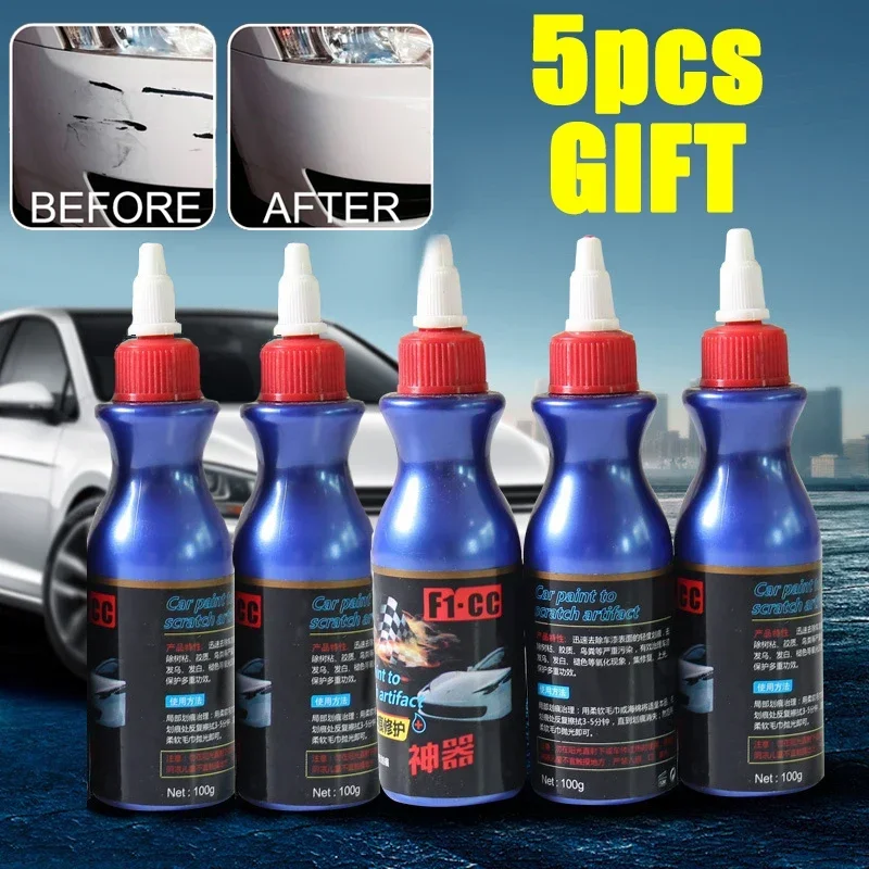 Blue Paint Brush Set for Car Scratch Repair and Maintenance