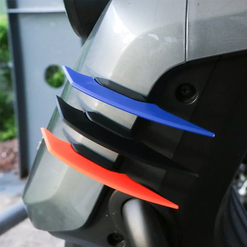Motorcycle wing kit,motorcycle winglet Universal Motorcycle Winglet Aerodynamic Spoiler Dynamic Wing with Adhesive Decoration Sticker For Motorbike Scooter 1Pair