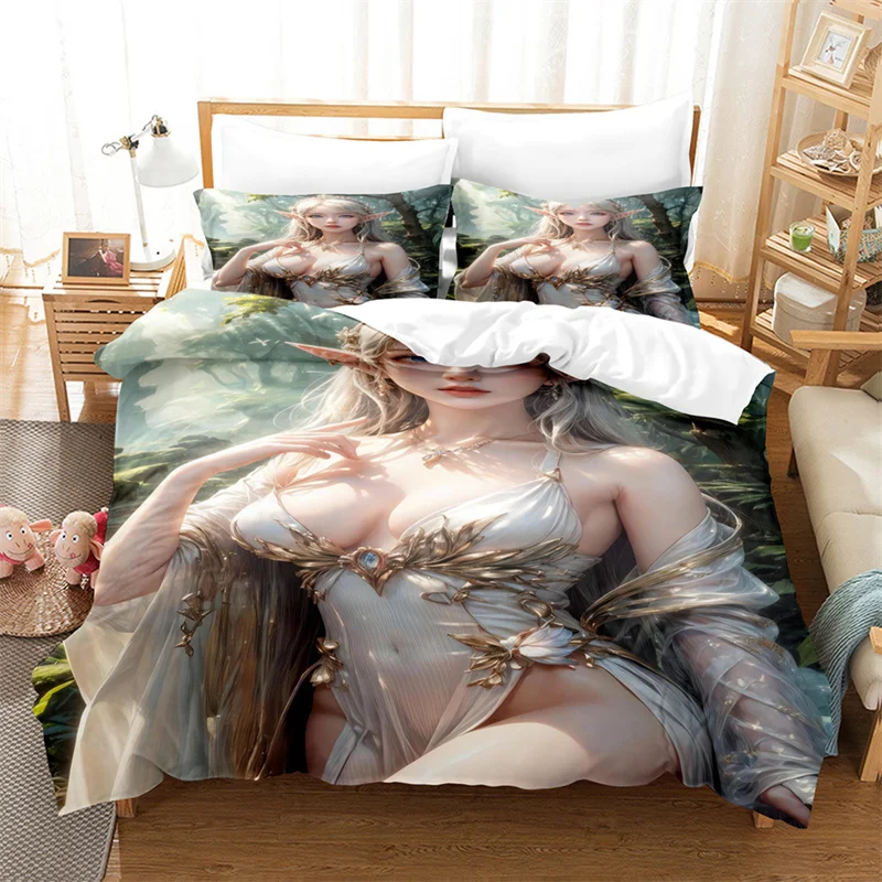 

Sexy 3D Beauty Bedding Set Duvet Cover Set Lovers Bedding Kids Luxury King Size Comforter Bedding Sets Queen Duvet Cover Set