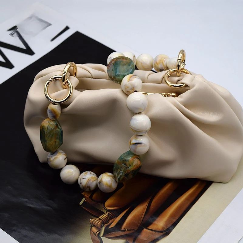 New Acrylic Resin Luggage Strap - Shoulder Bag Chain Accessory, Durable Handbag Replacement Strap