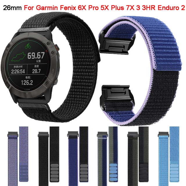 Watch Strap Garmin Fenix 3 Hr Sapphire  Watch Strap Garmin Fenix 6x Pro  Nylon - 26mm - Aliexpress