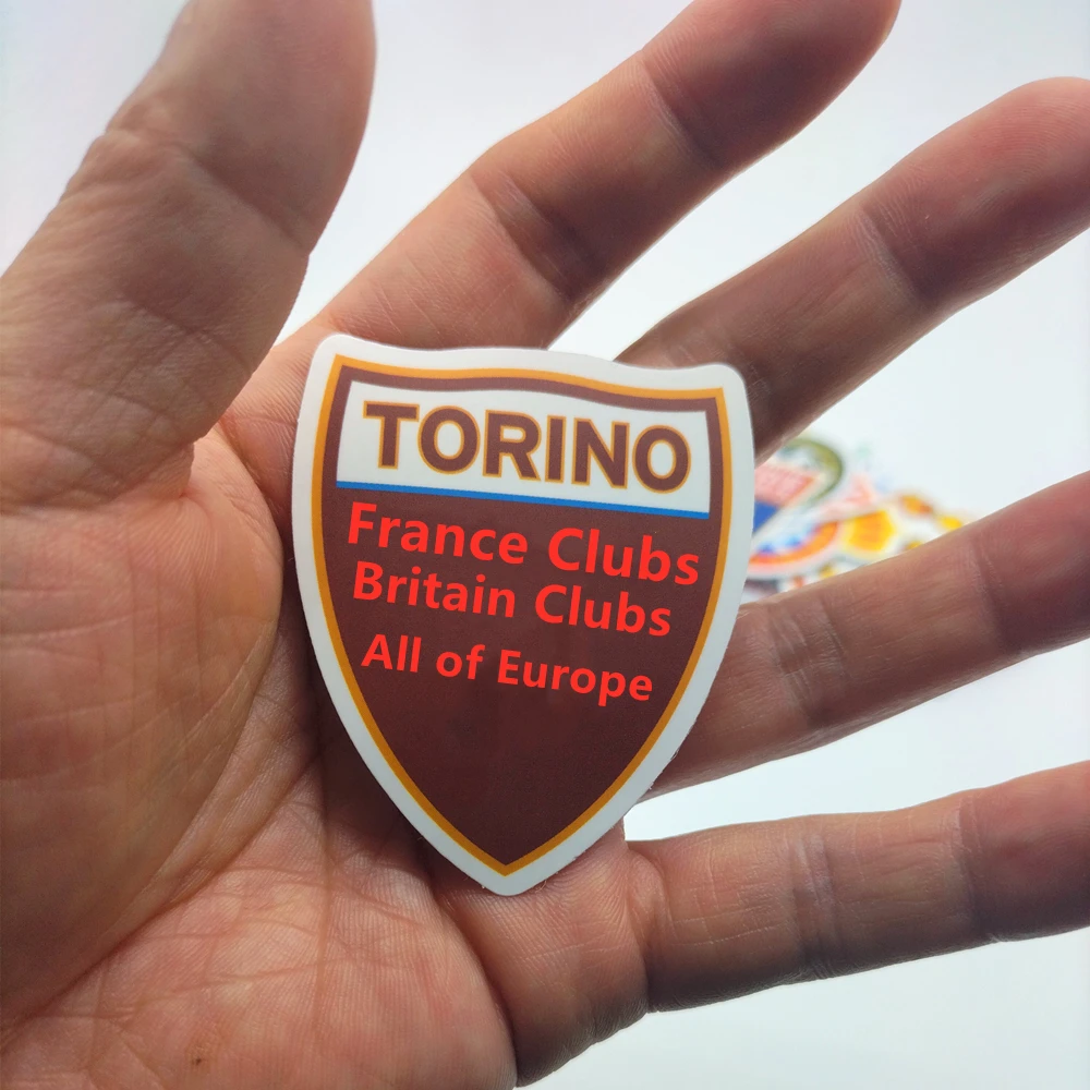 Italy for Soccer Turin Fans Clubs Bar Decoration Wall Stickers Football Souvenir 60Pcs No Repeat Laptop Phone Case Sticker