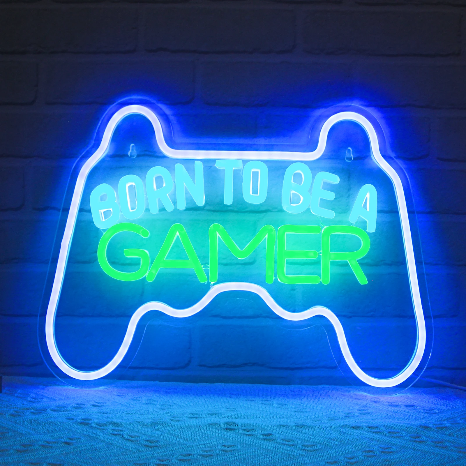 

Born to be a Gamer Neon Sign USB Powered for Room Decor, Neon Gaming Sign Dimmable LED Neon Light Sign for Kids Room Wall Art