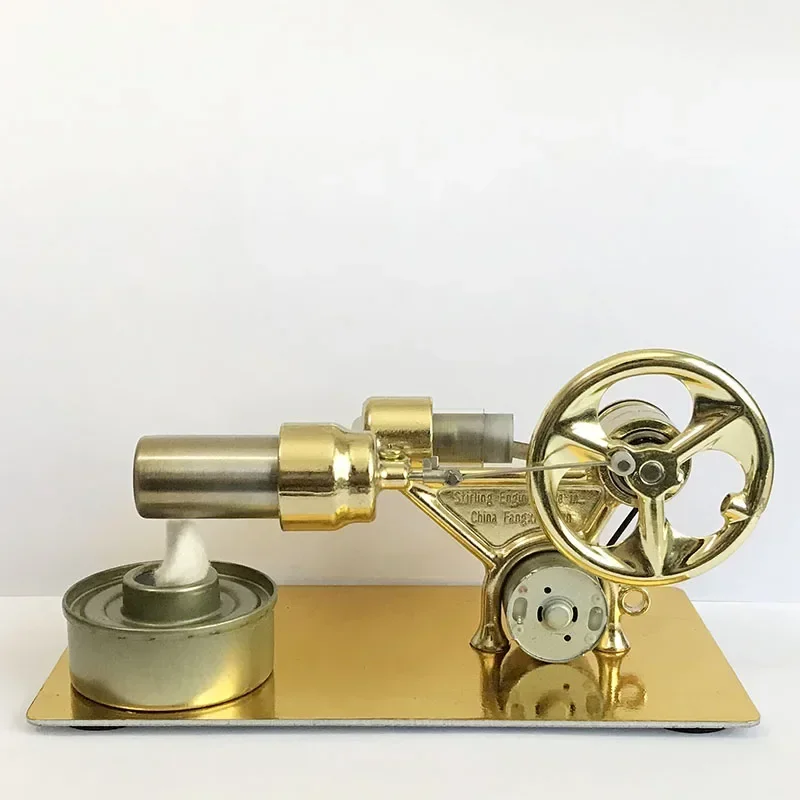 Hot Air Stirling Engine Motor Model Fluid Dynamic Physics Experimental Model Educational Science Toys 3