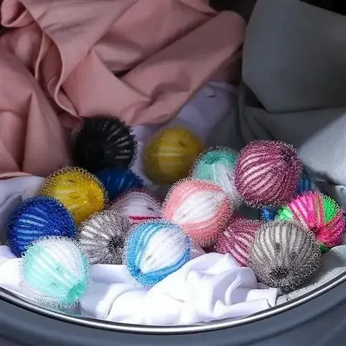 Cleaning Ball Removes Lint From Clothes Laundry Balls Floating Fur Lint Remover Washing Machine Hair Filter Catch 12/6PCS for Home laundry ball