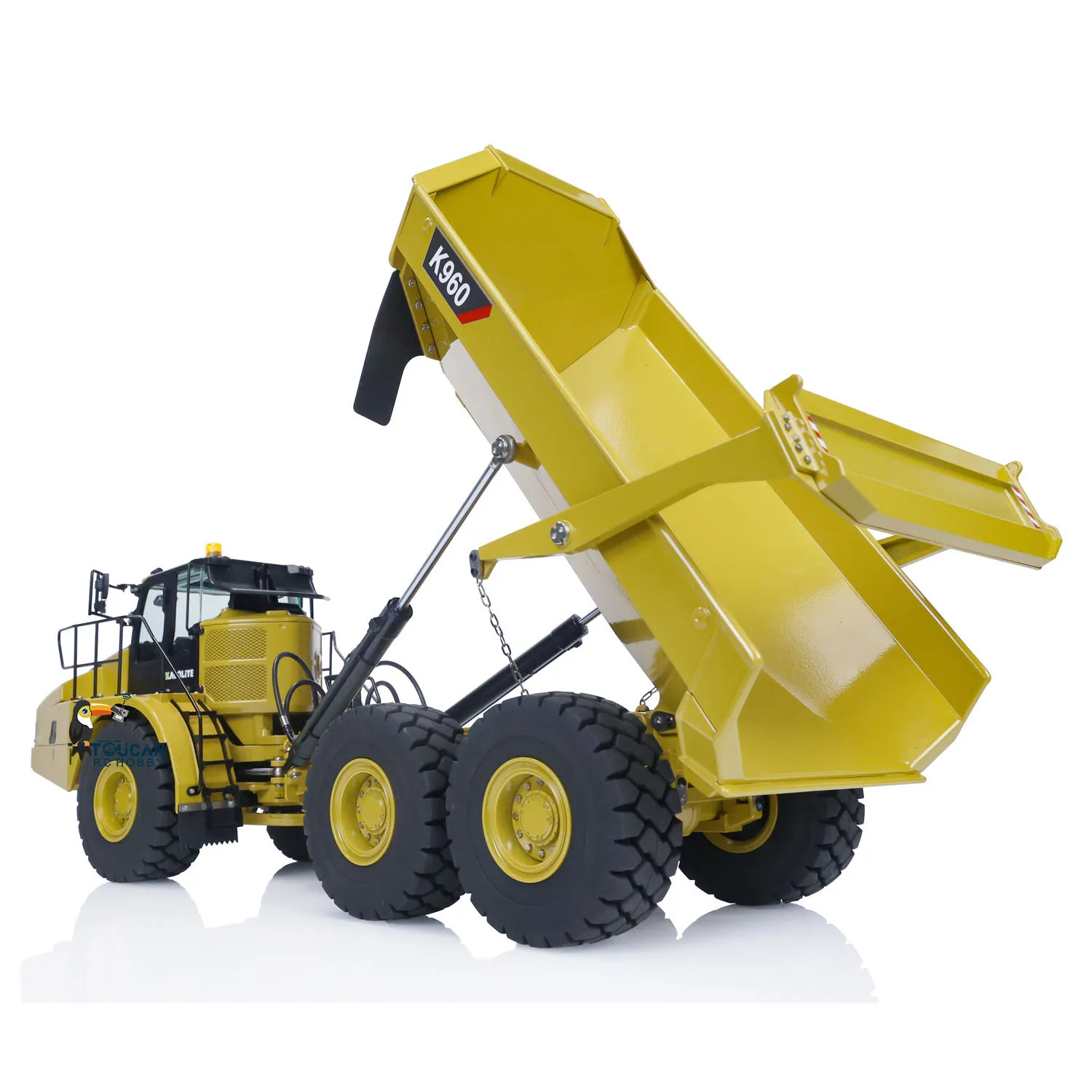 KABOLITE K960 RC Hydraulic Articulated Truck 6x6 Remoted Dumper Cars Toucan RC HOBBY Assembled Tripper Mini Vehicle Toys Model 3