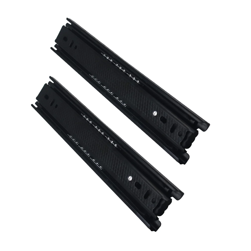 2pcs Drawer Slide Track Rails Useful Three section Drawer Slides for