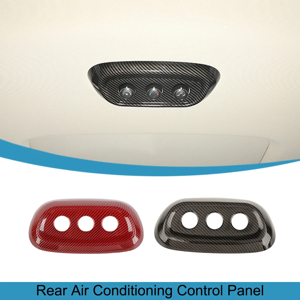 

Car Rear Air Conditioning Control Panel Decoration Cover Trim for Dodge Durango 2014-2017 2018 2019 2020 Interior Accessories
