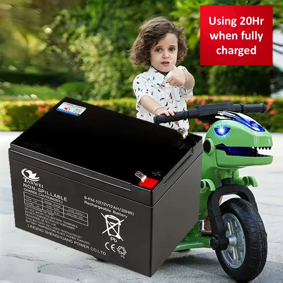 Children's Electric Vehicles Batteries, 6V 12V Rechargeable Battery for Toy Cars Toy Motorcycles Baby Strollers 5Ah 7Ah 8Ah 12Ah - 2