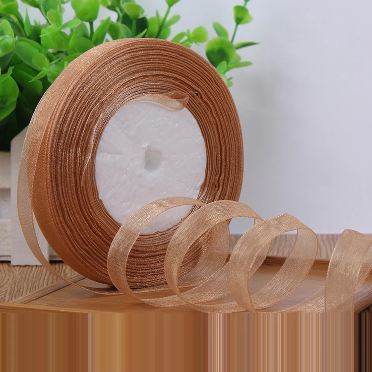 12mm Transparent Organza Ribbon - 50 Yards for DIY Crafts, Gift Wrapping & Decoration