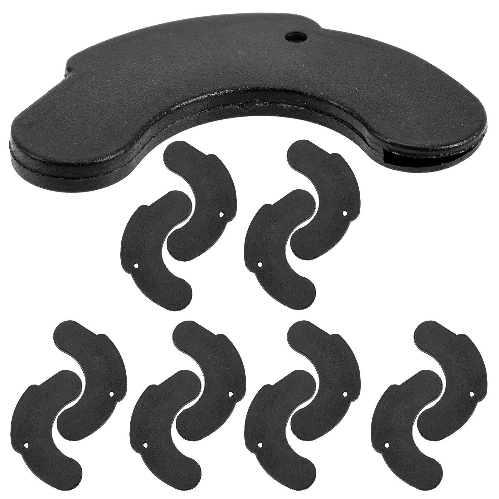 

6 Pairs Dumbbells Protection Pad Portable Gym Machine Deadlift Rubber Pads Holder Shockproof Jack for Powerlifting Tool