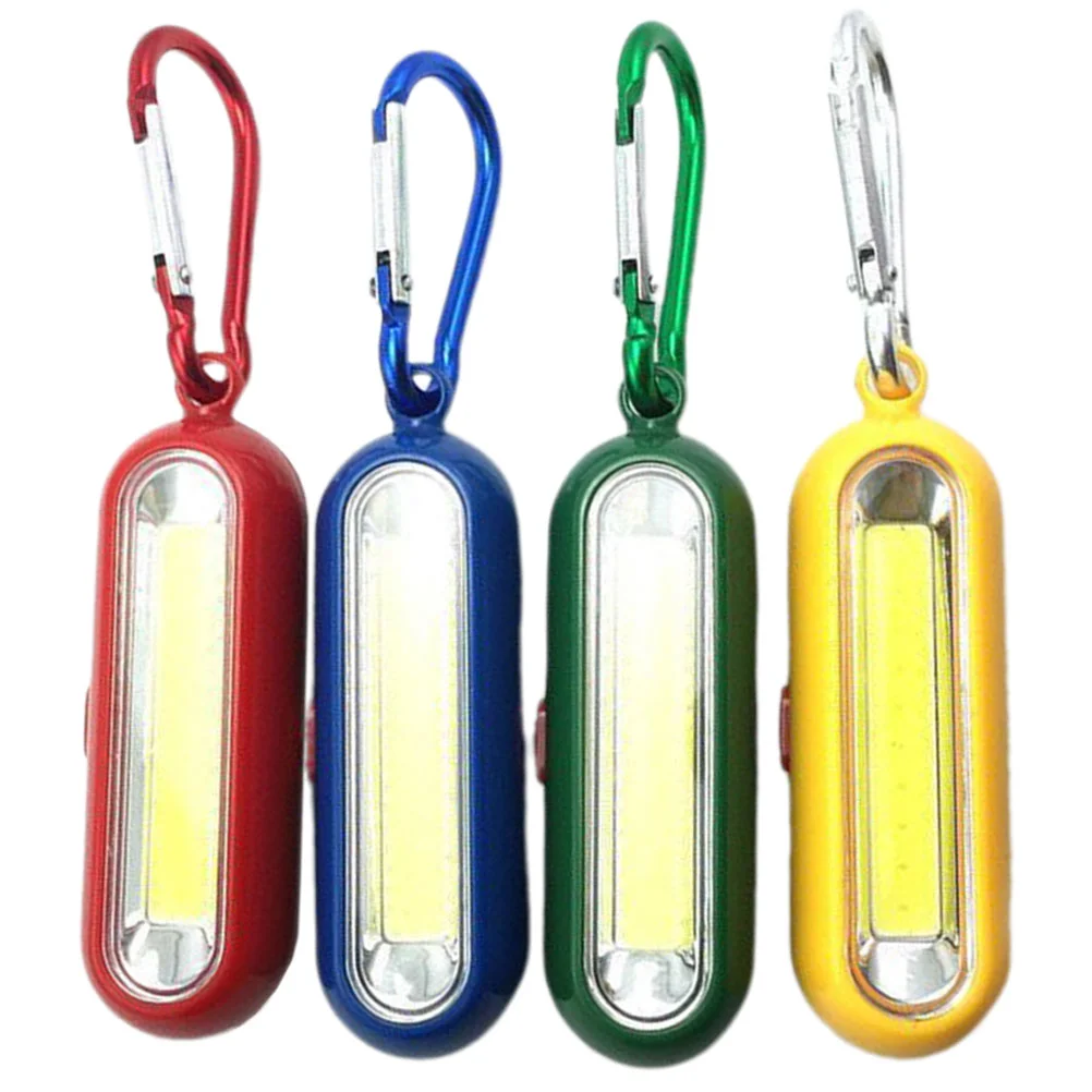 

4 pcs Camping Keychain Flashlight Cute Keychain Flashlight Mini Keychain Flashlight