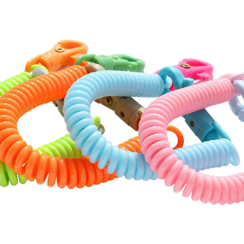 Keychain spring keychain Coil Springs Retractable Keychain Metal Clasp Key Chain Holder Lanyard