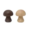 INS LED Night Light With Touch Switch Wooden Cute Mushroom Bedside Table Lamp For Bedroom Childrens Room Sleeping Night Lamps 6