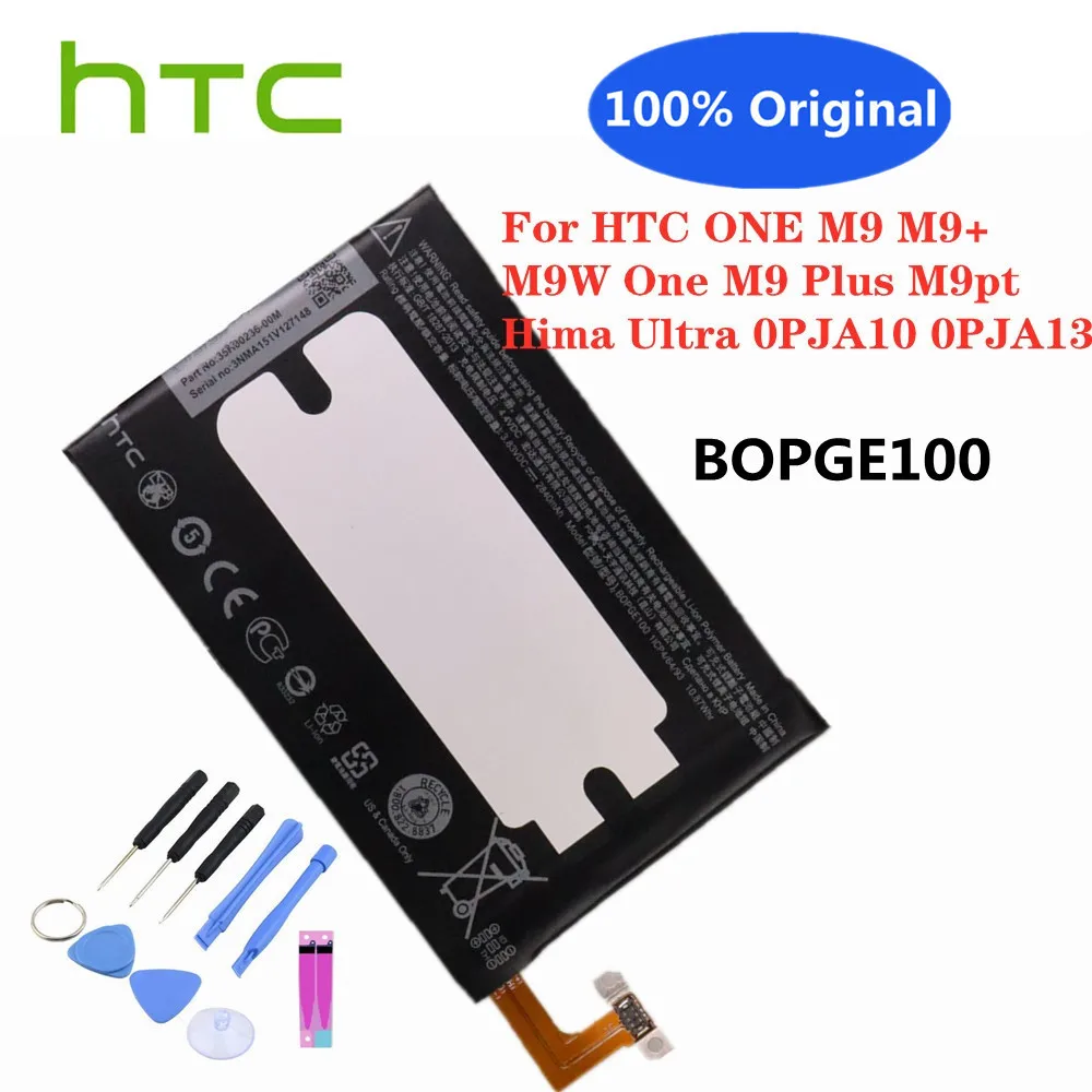 

New BOPGE100 B0PGE100 Original Battery For HTC ONE M9 M9+ M9W One M9 Plus M9pt Hima Ultra 0PJA10 0PJA13 2840mAh Phone Battery